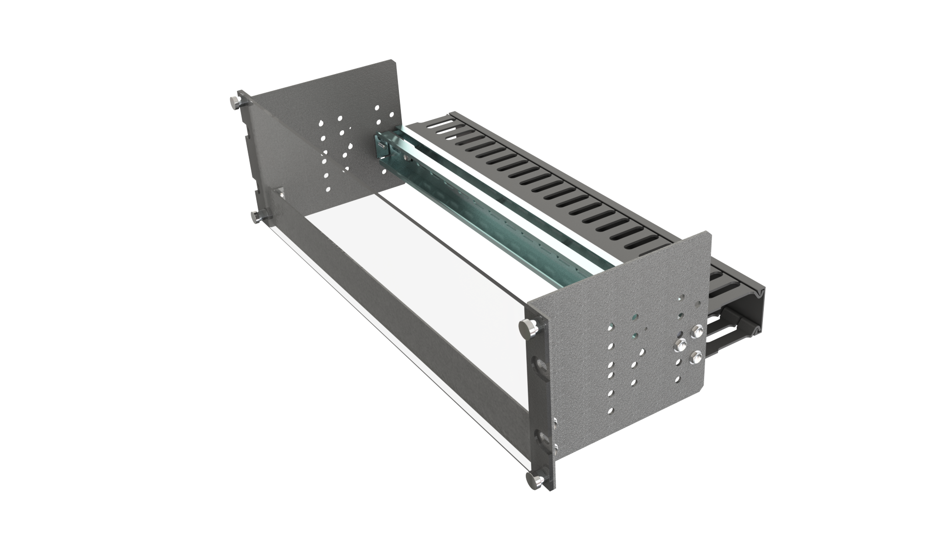 Test link rack. 1 Din rail.